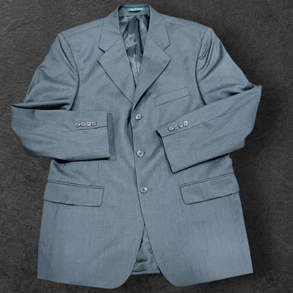 Chaps Ralph Lauren Other - Chaps Ralph Lauren Blazer Men 40R Gray  Pure Wool Made In Canada Vintage